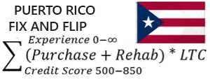 Fix And Flip calulator logo image for Puerto Rico